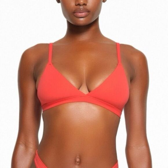 SKIMS Fits Everybody Triangle Bralette in Poppy Size Small - Picture 1 of 7